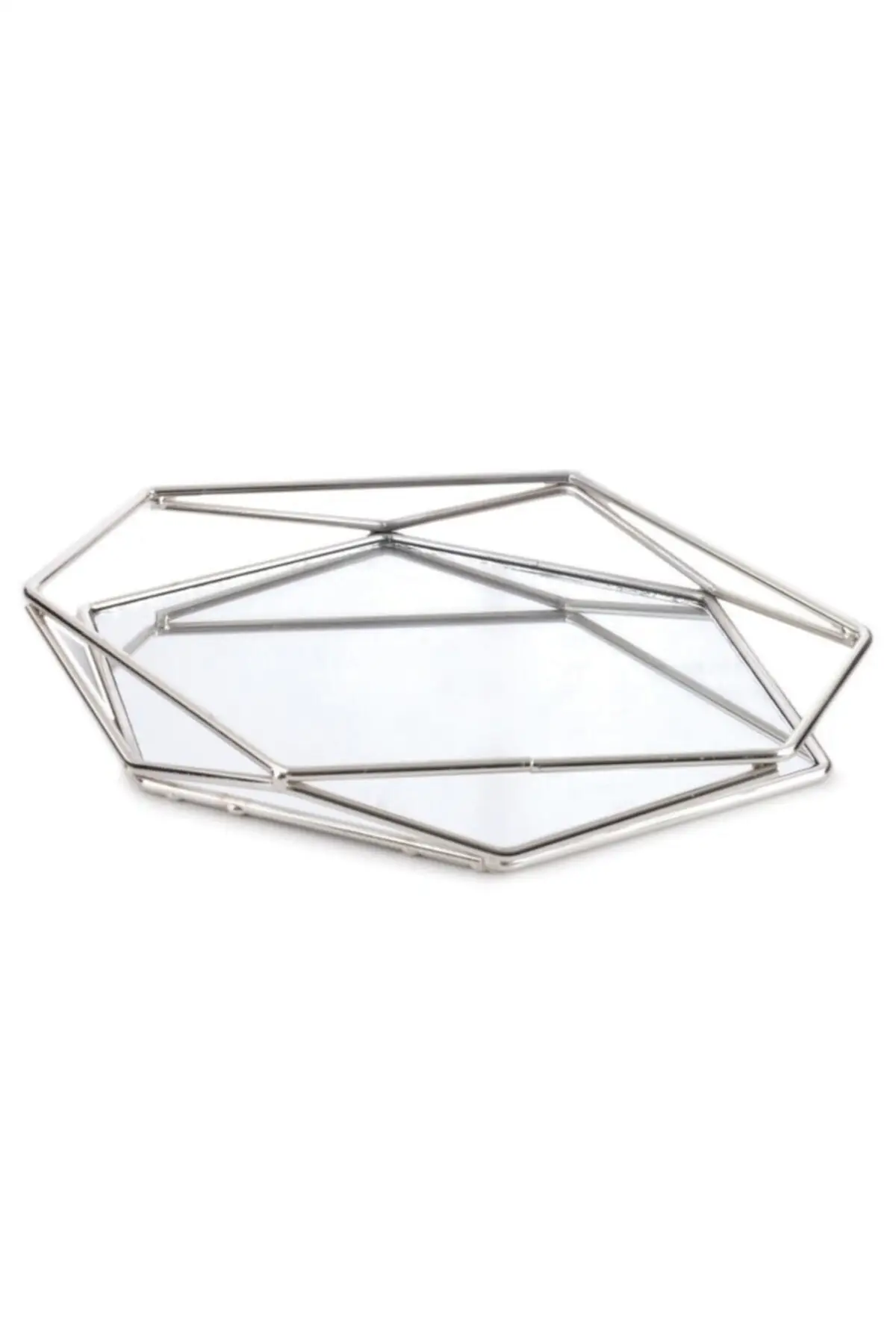 

DOLBOVI luxury tray Service Presentation tray Prism Silver 33x29 Cm tray поднос plateau luxury