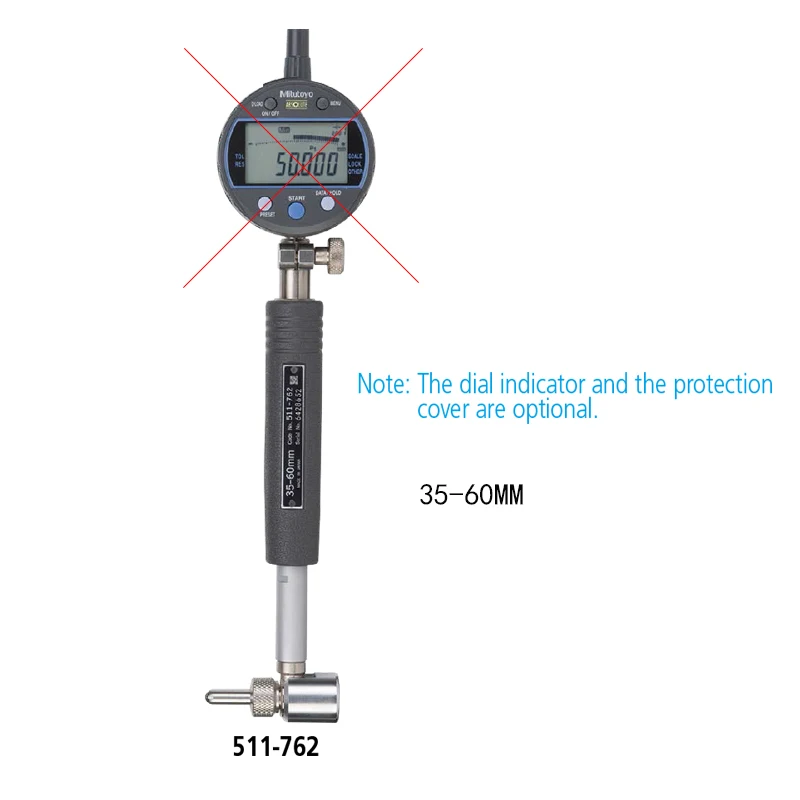 Imagem -03 - Micrômetro Dial Bore Gauge Micrômetro Micrômetro Braço Curto Diâmetro Interno 1835 511761 762 763 766 768 Japão