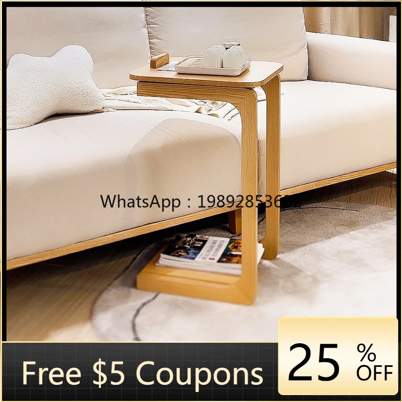 

YFY Sofa Side Table Living Room Movable Small Small Table Small Apartment Bedroom Bedside Table