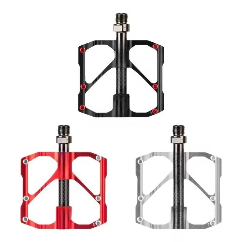 

New bicycle pedals, carbon fiber bearing pedals mountain bike