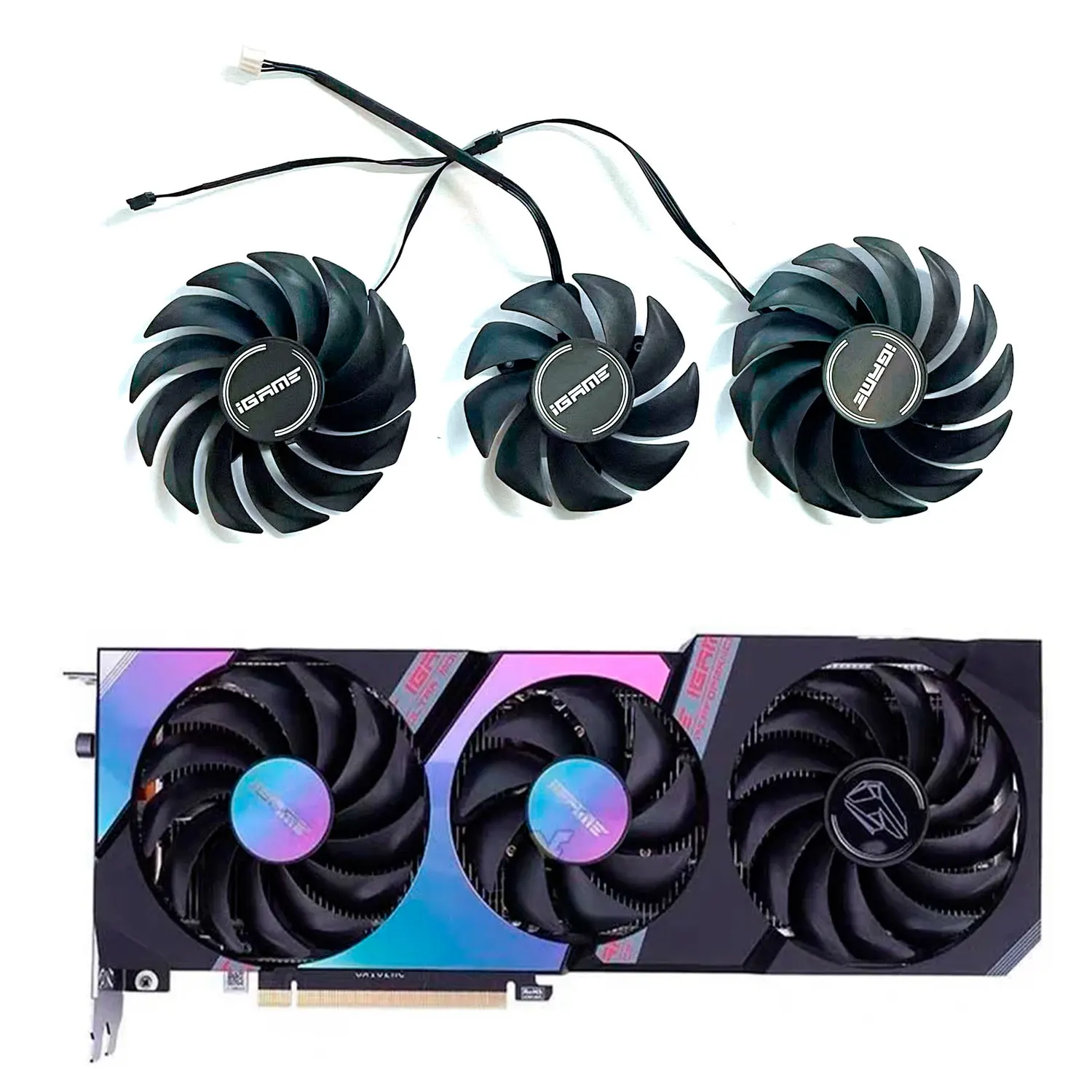 Nuova ventola di raffreddamento della scheda grafica DC12V 4Pin RTX3070 RTX3080 per colorato GeForce RTX 3070 3080 3060Ti iGame Ultra