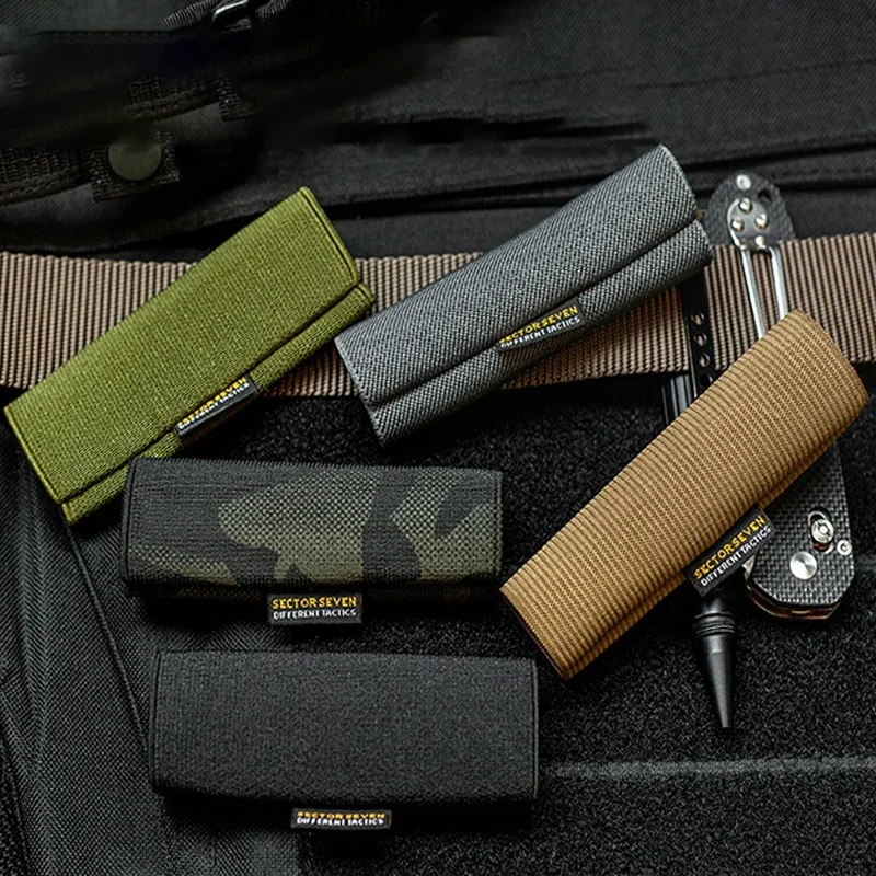 2pcs Belt Sleeve Elastic Loop EDC Belt Organizer Concealed Tool Holder Flashlight Holder Tactical Hunting Accessories