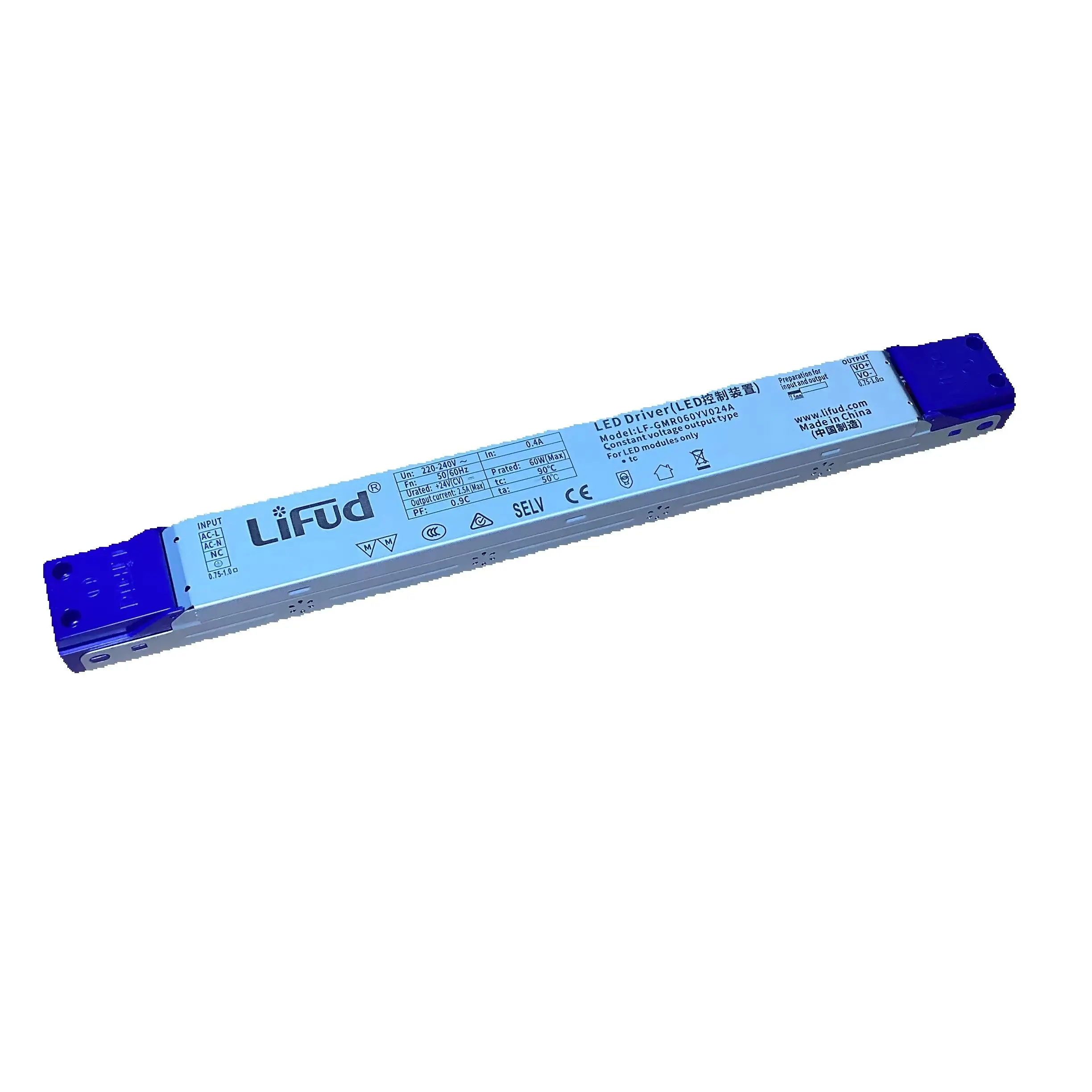 Lifud 60W CV 220V to 24V LF-GMR060YV024A Liner Power Supply Constant Voltage 45W LED Driver 12VDC LF-GMR045YV012A