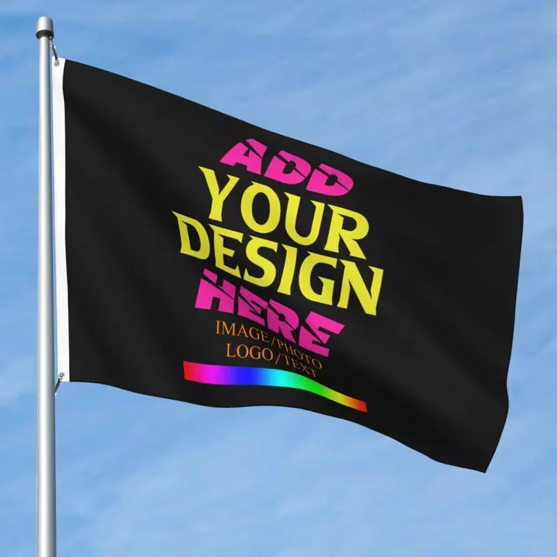 1pc Custom Flag Banner Personalized Polyester Garden Yard Flag,Wall Decoration, Indoor/Outdoor Decor, Christmas, Halloween