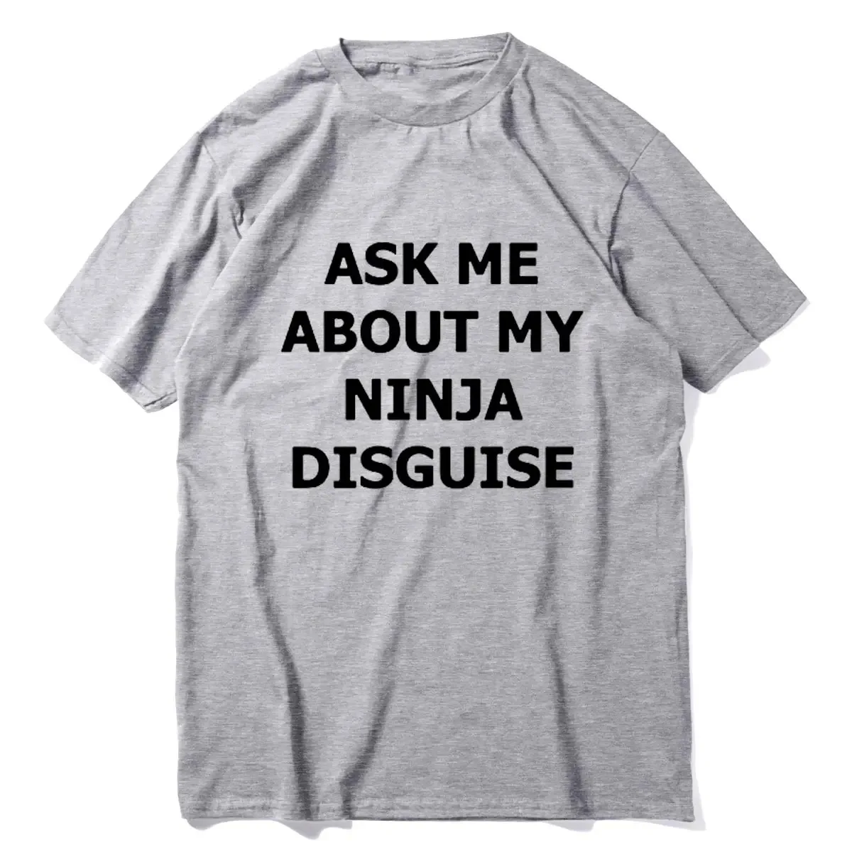 S-3XL womens Ask Me about My Ninja Disguise Flip T Shirt Funny Costume Graphic New Cotton T-Shirt Humor Gift Women Top Tee