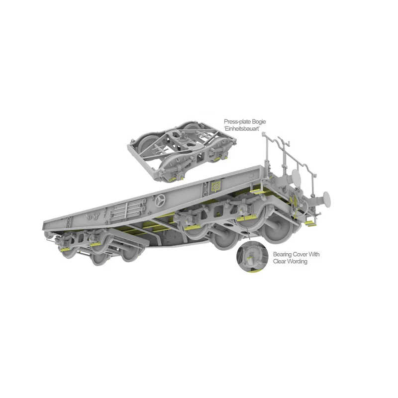 T-MODEL assembling model kit TK-3504 50-ton flatbed transporter 1/35