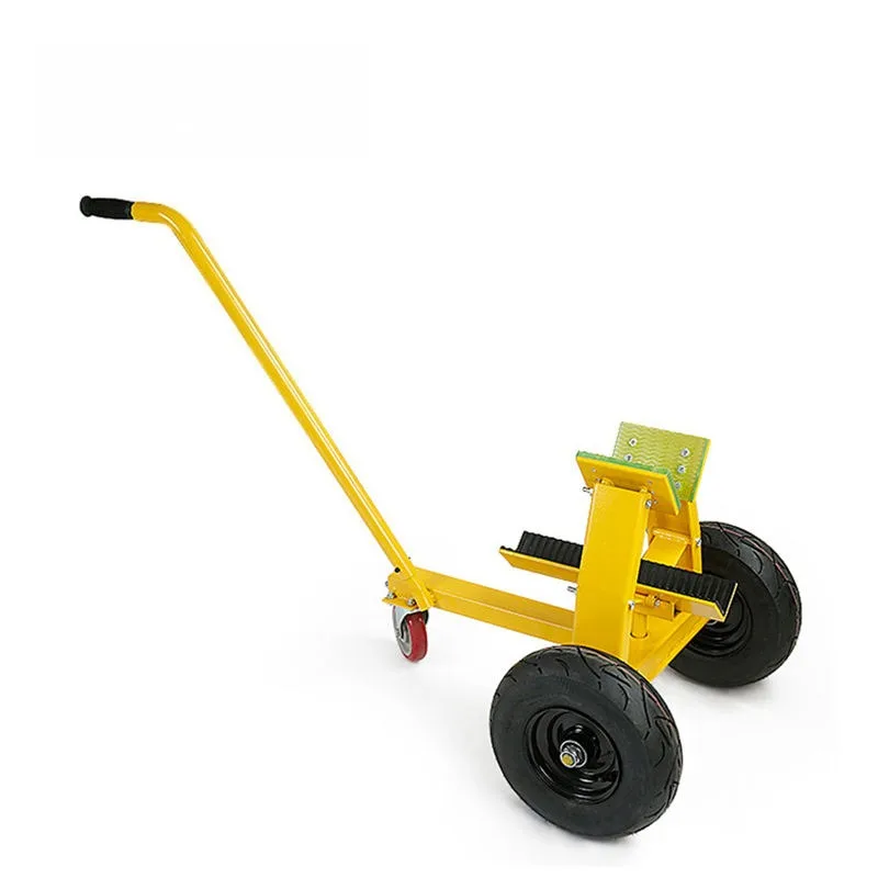 Automatic Clamp Stone Trolley Heavy Duty Hand Push Cart Labor Saving Mover For Large Marble Slab Industrial Sturdy Handling Tool