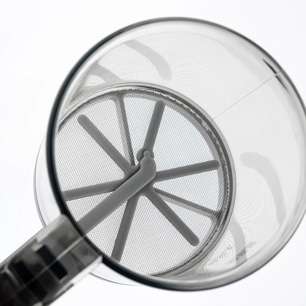 Semi-Automatic Flour Sifter with Capacity Scale Transparent Flour Sieve Handheld Sugar Powder Sieves Cup Kitchen Baking Tool