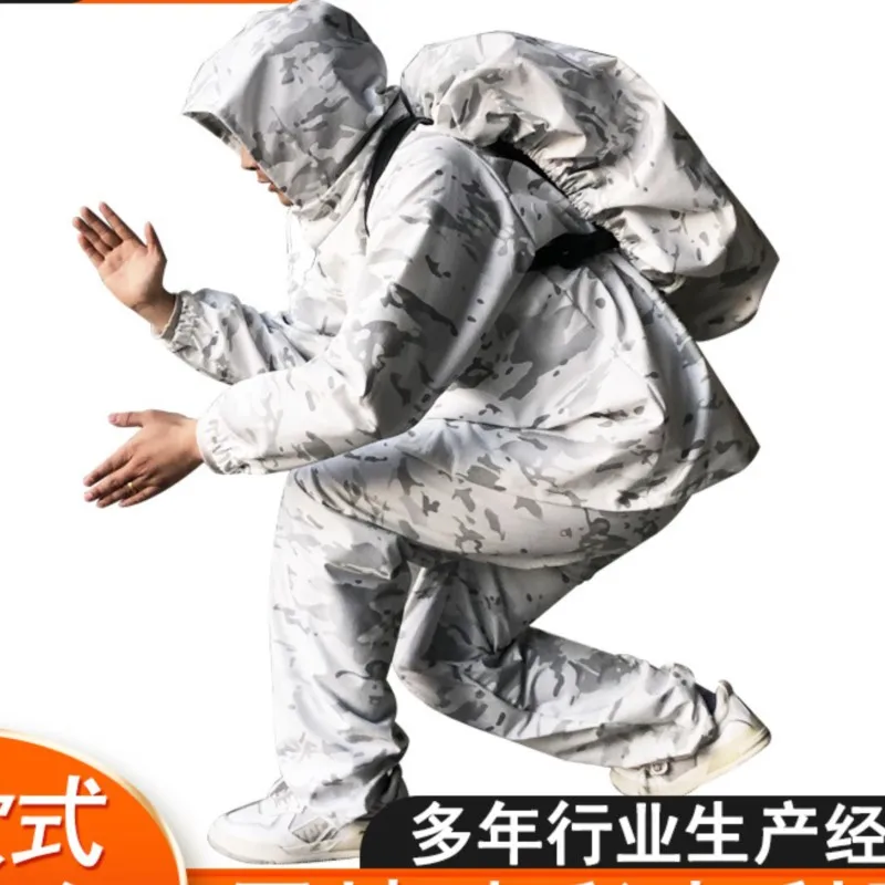Hunting Bird Watching Snow Camouflage Ghillie Suit CS Training Person Invisibility Cloak Jesus Survival Snow Ghillie Suit
