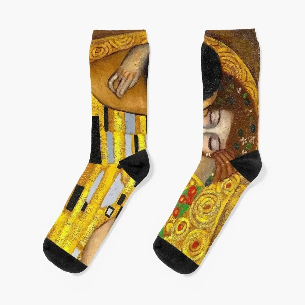 

Gustav Klimt patting art Colorful Socks new year designer winter thermal Rugby Socks Women's Men's