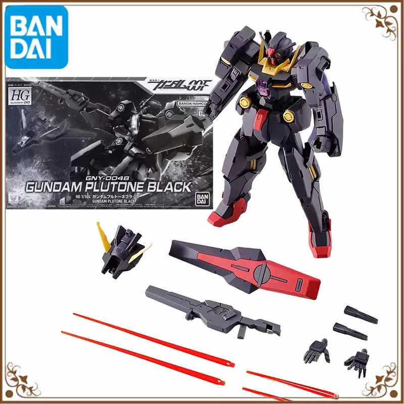 

Bandai Original GUNDAM HG Series 1/144 GNY-004B PLUTONE BLACK GUNDAM Anime Action Figure Assembly Model Toys Collectible Model