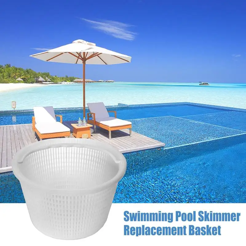 Swimming Pool Skimmer Filter Basket With Handle Leaves Removal Above Ground Pool Skimmer Basket Replacement Pool Accessories