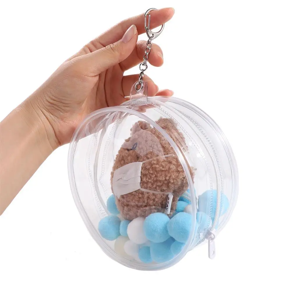 

10cm Doll Clear Outdoor Doll Bag Transparent Clear Bags Doll Thicken Storage Pouch Thicken Multicolor Outdoor Doll Display Bag