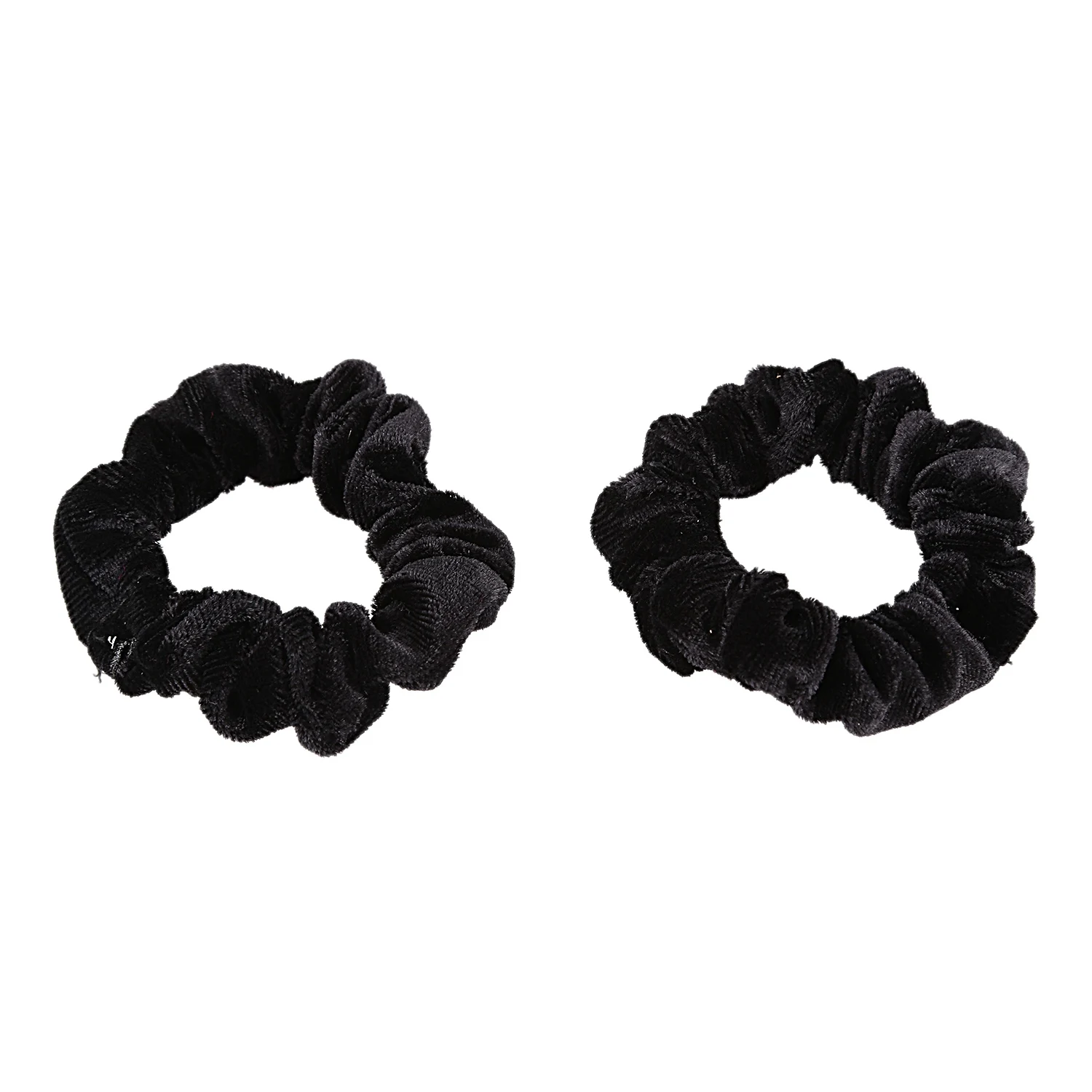 10 Pack Black Velvet Scrunchie Hair Elastics Hair Bobbles Hair Bands