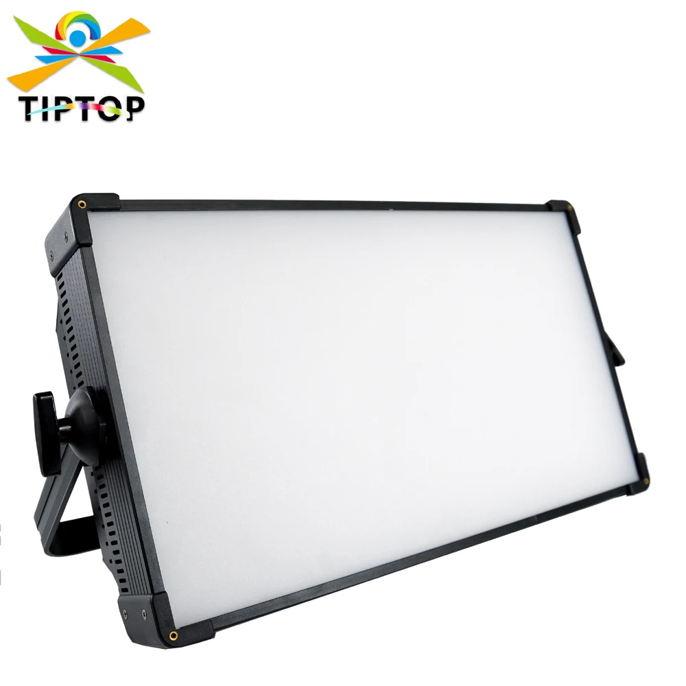 

TIPTOP 300W Warm White Cool White 2IN1 Color Stage Led Panel Light with Barndoor No Flicker Frosted Acrylic Panel Manual CTO