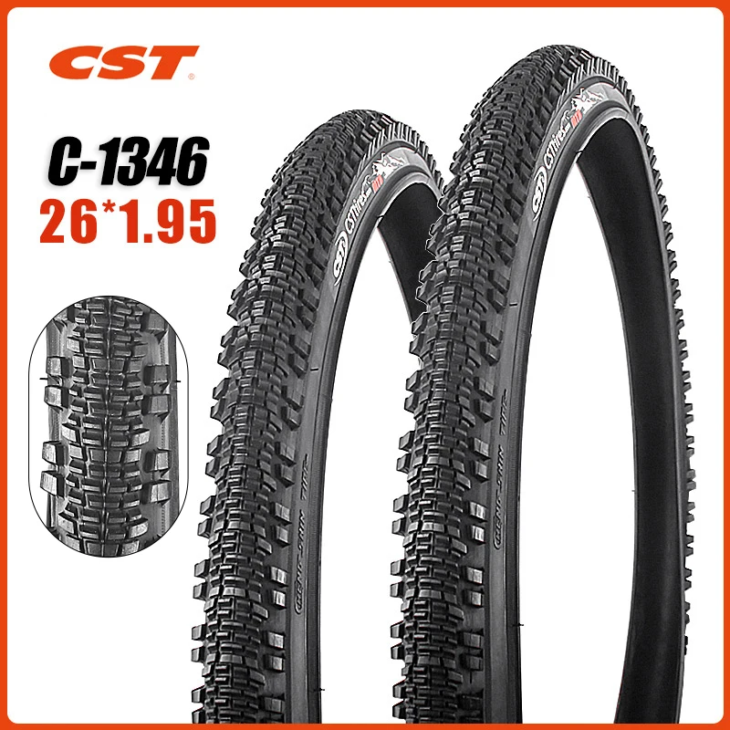 

CST C1346 MTB Bicycle Tire 26inch 26*1.95 Wear-Resisting Bicycle Tyre 26er Cross-Country Mountain Bike Tire