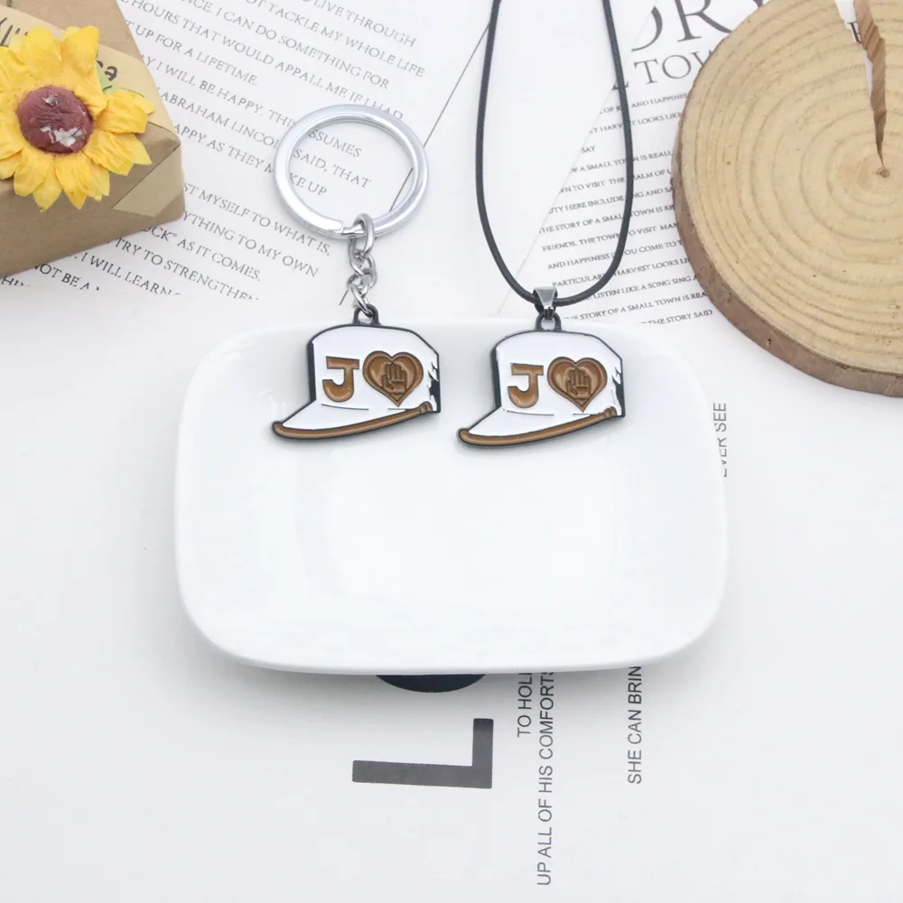 Anime Jojos Bizarre Adventure Necklaces Cosplay Higashikata Josuke Kujo Jotaro Killer Queen Arrow Pendant Necklace Jewelry Gift