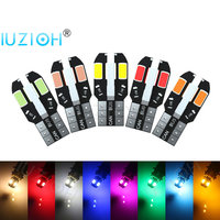 IUZIOH 2PCS 5W5 Led BA9S W5W T4W T10 Bulb WY5W 194 Lamp Interior Reading Dome Trunk License Plate Parking Light Car Warm White