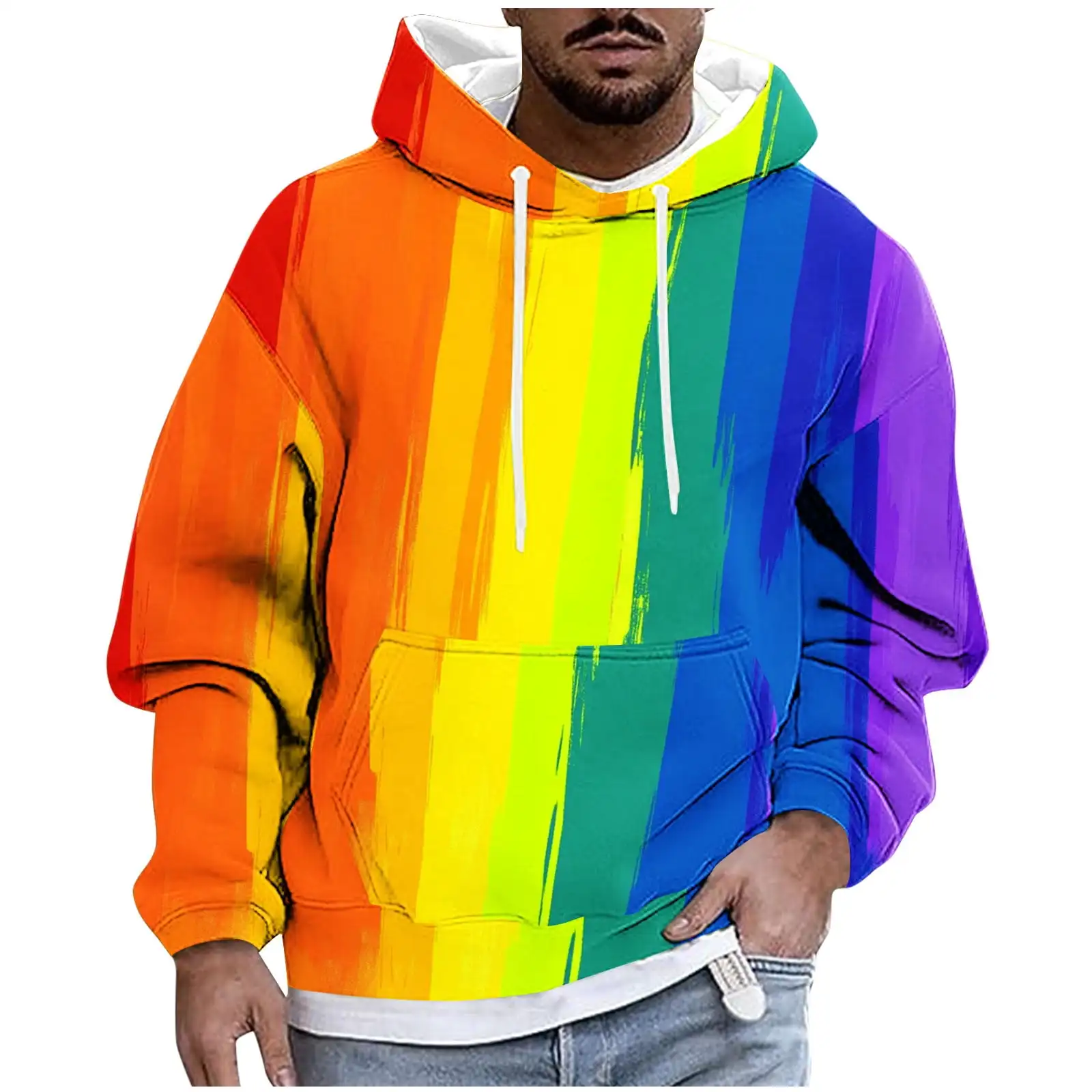 

Толстовки с 3D принтом граффити и радужным узором для мужчин и женщин, модные толстовки с капюшоном, пуловеры с капюшоном большого размера, мужские топы, мужская одежда