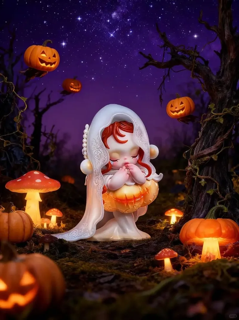 

POPMART Original Genuine Product Skullpanda White Moon Contract Blind Box Figurine Cute Doll Exquisite Decorative Gift