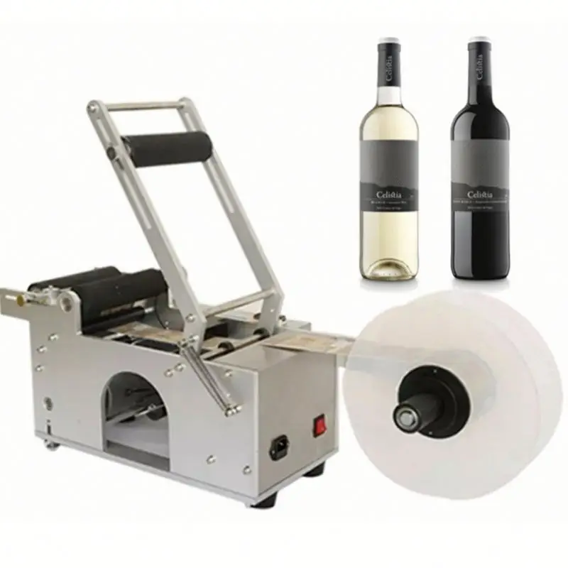 Factory Glass Semi Automatic Bottle Labeling Machine