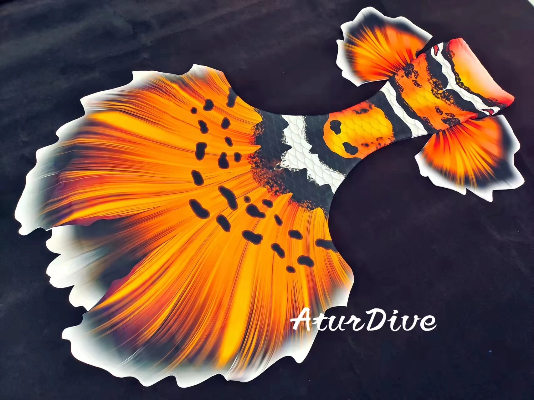 Customized professional Mermaid fishtail Nemo clownfish dolly adult children PADI SSI course teaching fishtail