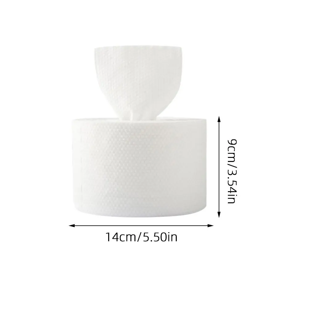 ผ้าเช็ดหน้าผ้าฝ้าย 2 ม้วน แบบใช้แล้วทิ้ง สำหรับเช็ดเครื่องสำอาง ทำความสะอาดผิวหน้า ใช้ได้ทั้งแบบแห้งและเปียก เหมาะสำหรับการเดินทาง ผิวบอบบาง