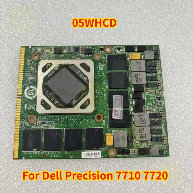 

Для Dell Precision 7710 7720 5WHCD CN-05WHCD 05WHCD W7170M M390X 4 ГБ видеокарта 216-0859032 Оригинальный тест в порядке
