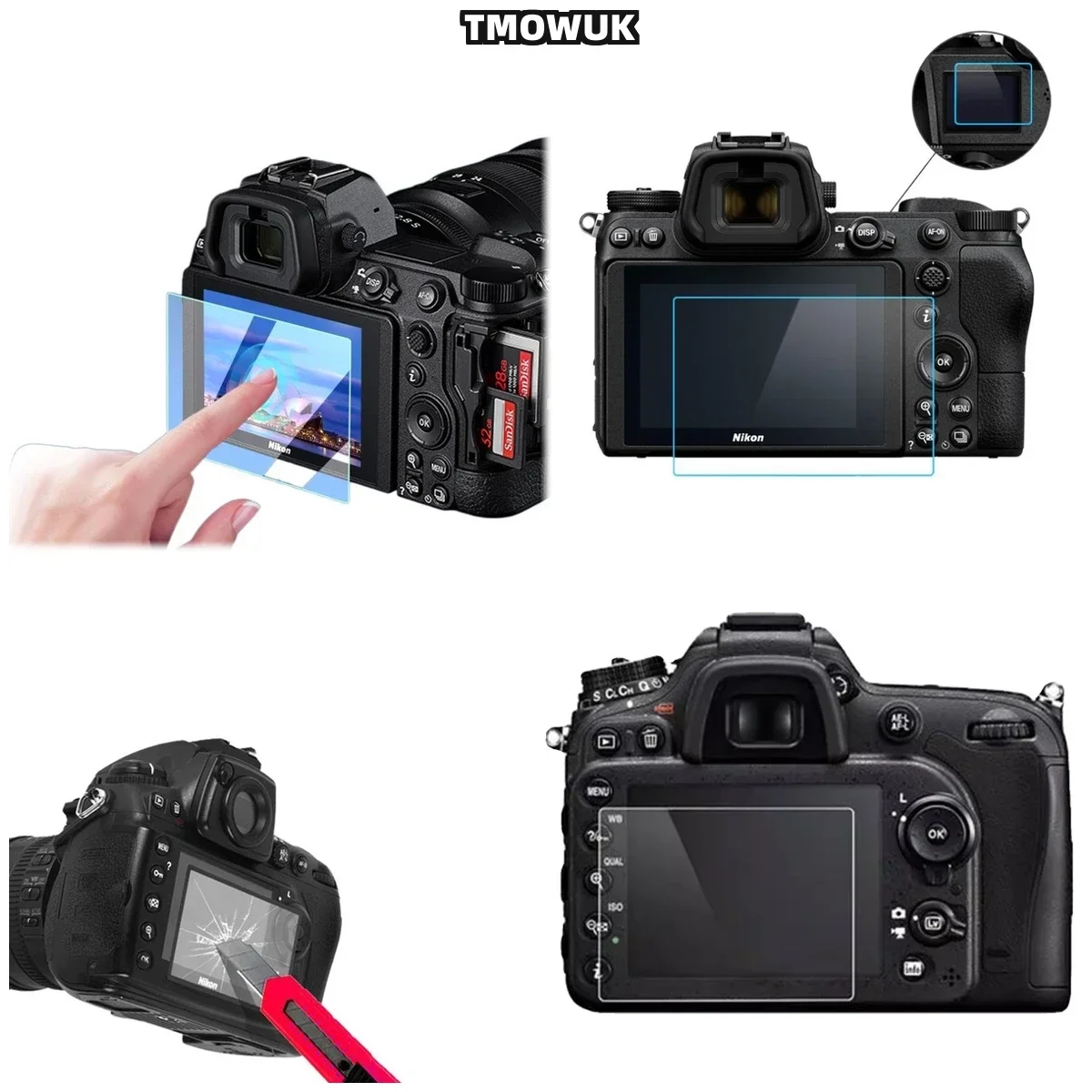 

For Nikon Z30 ZFC Quick Response 9H Tempered Glass, Instant Camera Screen Defender