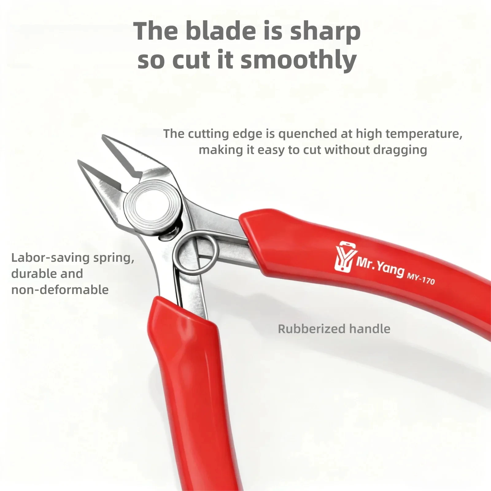 

YCS кусачки для электрического кабеля, плоскогубцы, противоскользящие мини-резиновые ручки, диагональные ножницы, плоскогубцы для промышленных замков, инструменты