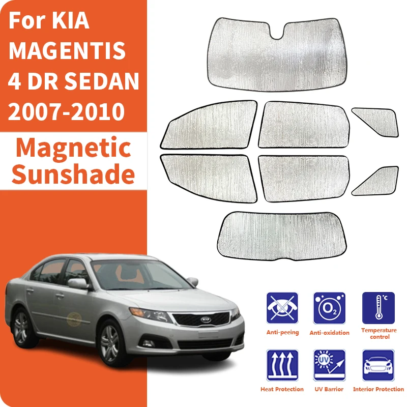 Custom Car Window Sunshade Anti-UV Car Sun Window Visors Sunshade Covers Accessories For KIA MAGENTIS 4 DR SEDAN 2007-2010