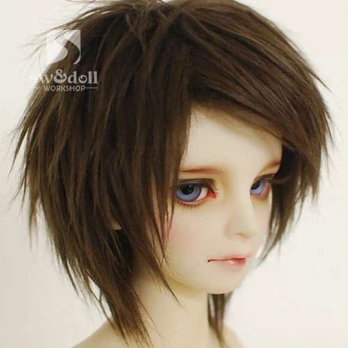 Black Brown Gray Hair Wig Bjd Uncle 1/3 1/4  1/6 1/8  1/12 Dolls Bjd Wig Doll Accessories