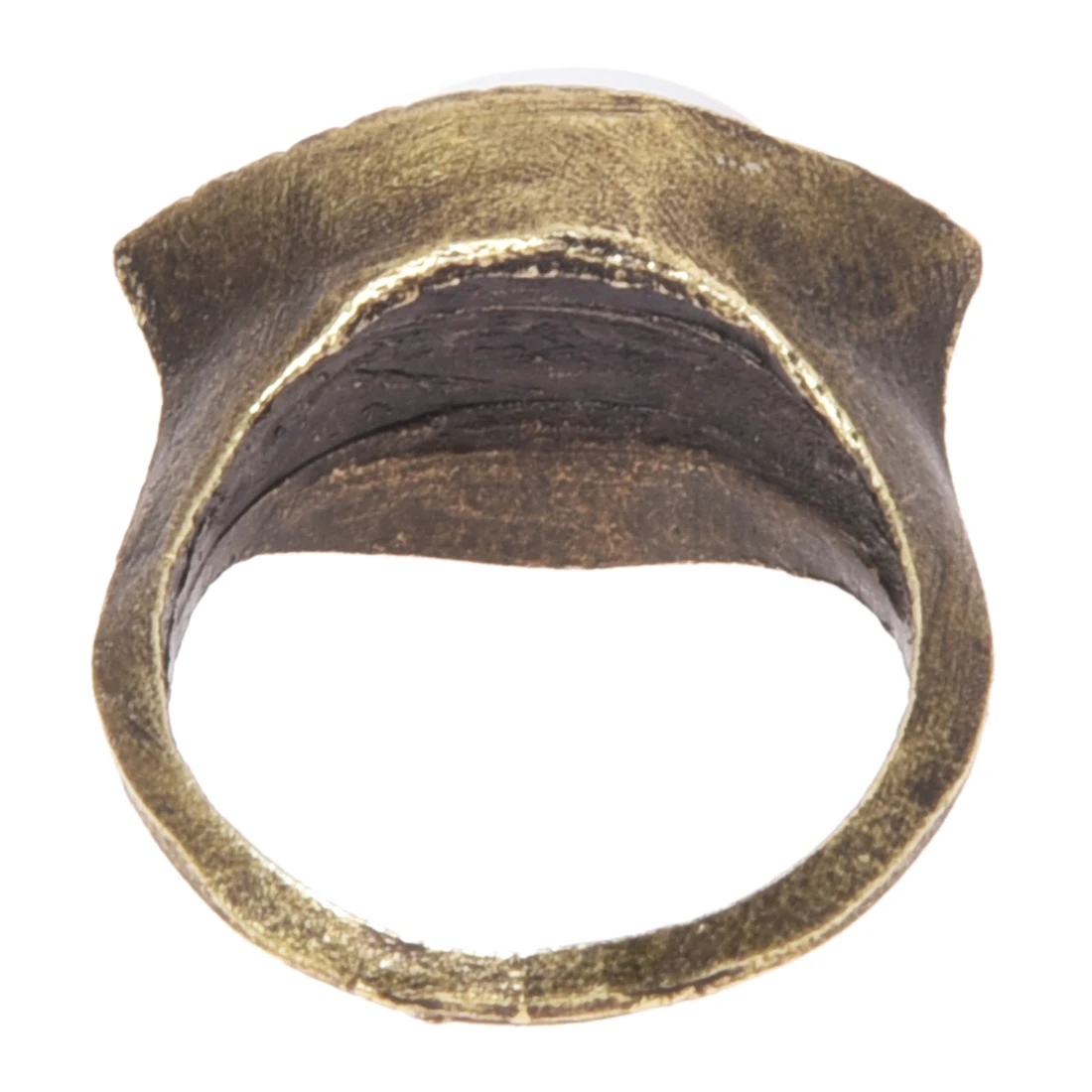 

Modern Retro Tibet Eye Gothic Gold Metal Ring Gift 17mm Unisex