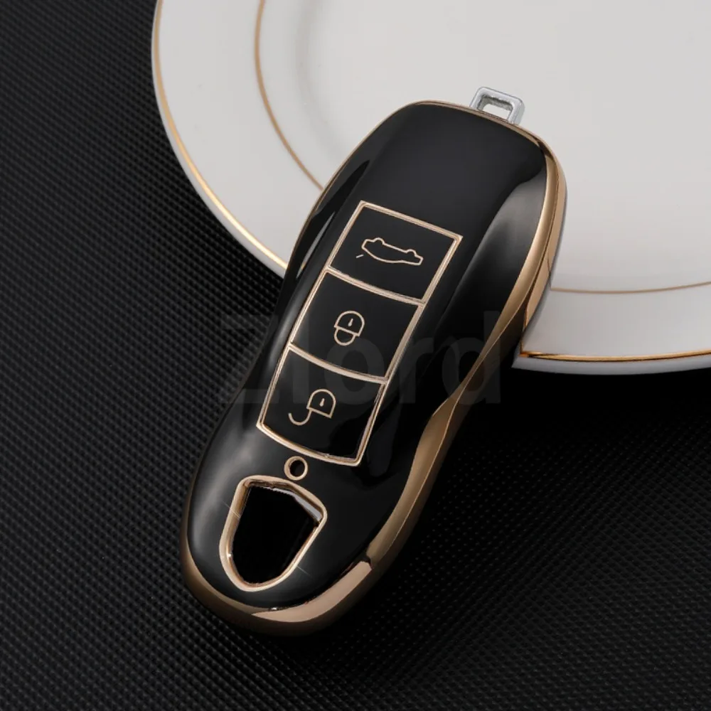 For Porsche 911 970 997 991 996 958 918 991 Panamera Carman Macann Bobst Cayenne Boxster Remote Soft TPU Car Key Case Cover