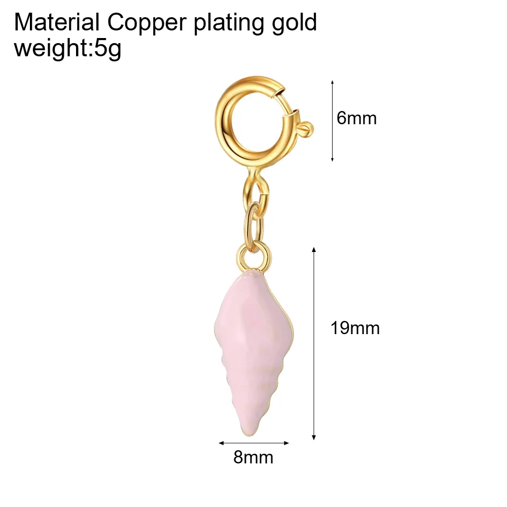 Cute Love Hearts Starfish Snap Hook Golden Turtle Flower keychain DIY Earring Necklace Bracelet Charms for Jewelry  Making  2025
