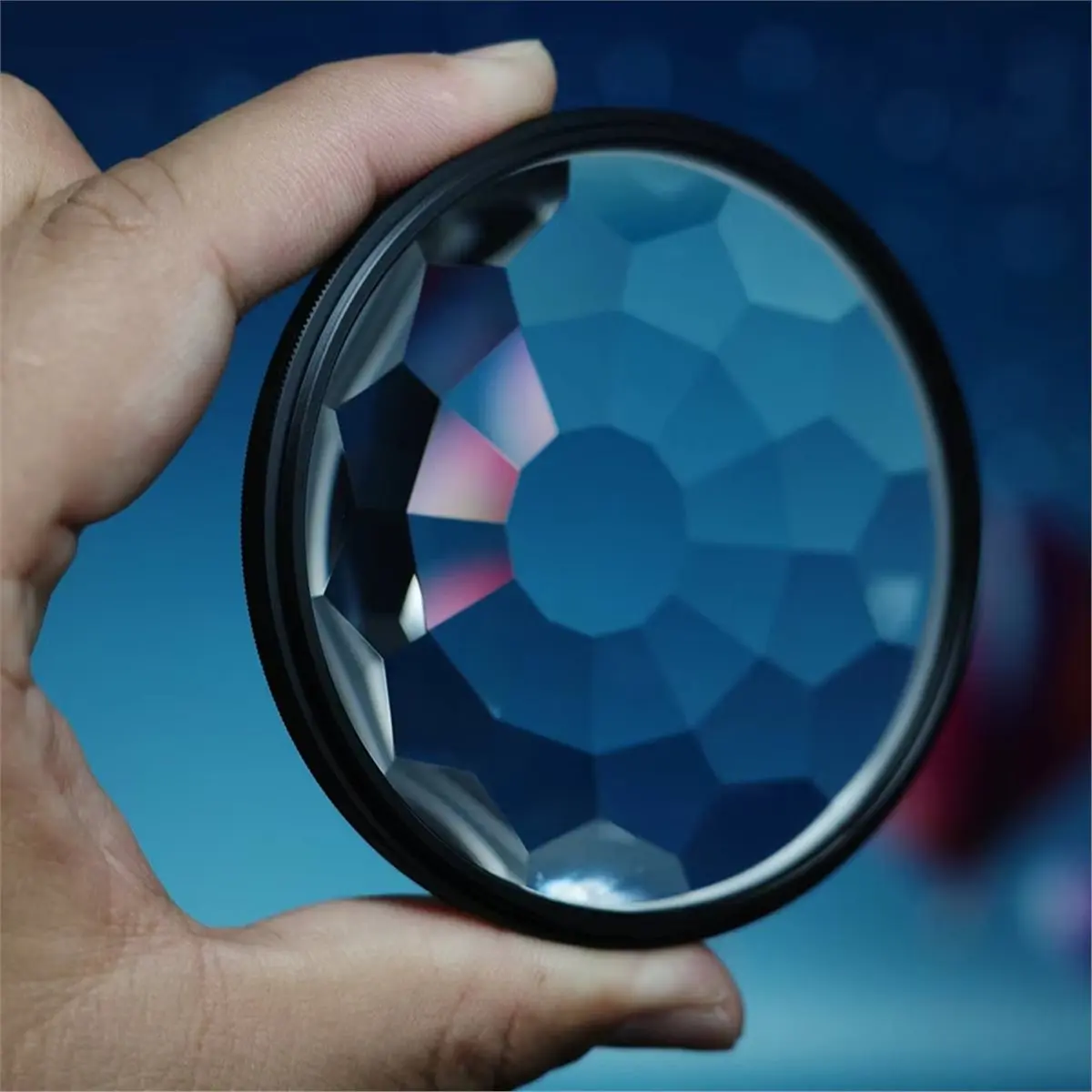 N05R 77mm Kaleidoscope Prism Filter for DSLR Cameras Special Effects Photography Lens Accessory Enhances Visual Impact