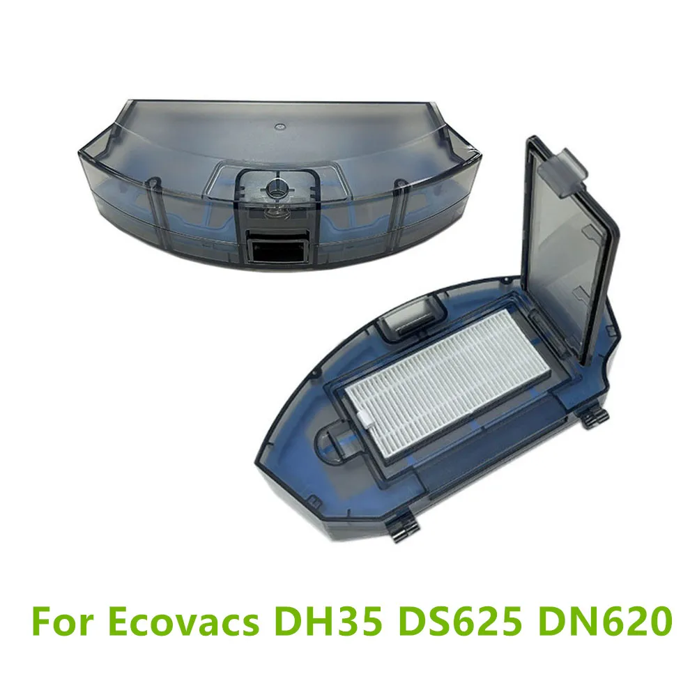 For Ecovacs DN620 Dust Collecting Box Bin Collector Dust Box with Hepa Filter For Ecovacs DH35 DS625 DN620 Vacuum Cleaner Parts