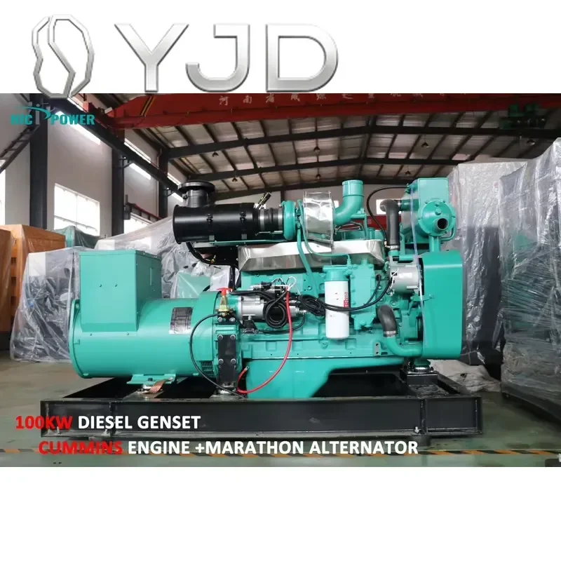 Price Industrial  100kw/kva 125kVA Diesel Generator Set with 1/3 Phase Auto Start for Villa Backup Power Solution