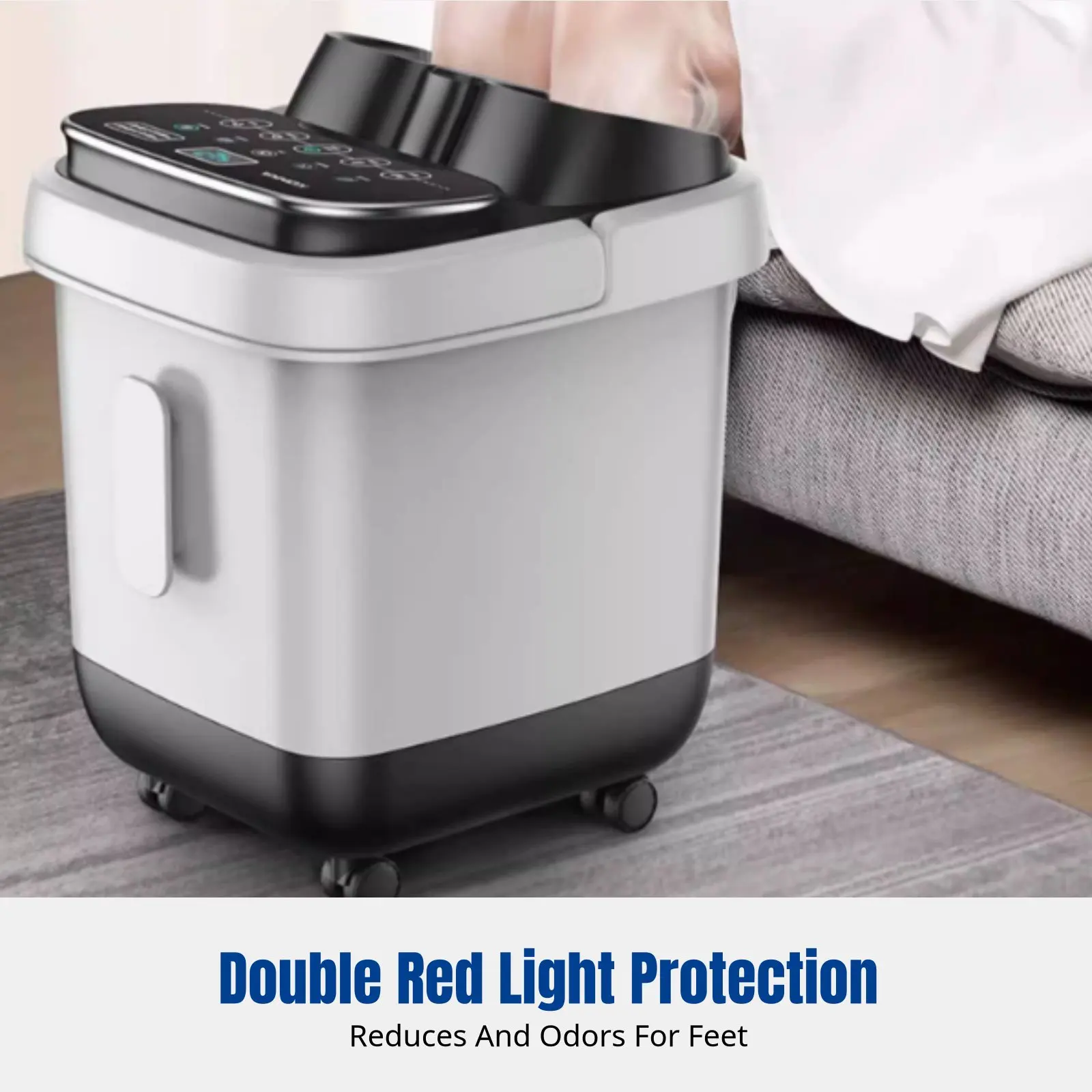 

Ванночка для ног с автоматическим массажем, глубокая конструкция выше колена, подогрев с постоянной температурой, электрическая домашняя ванна для ног