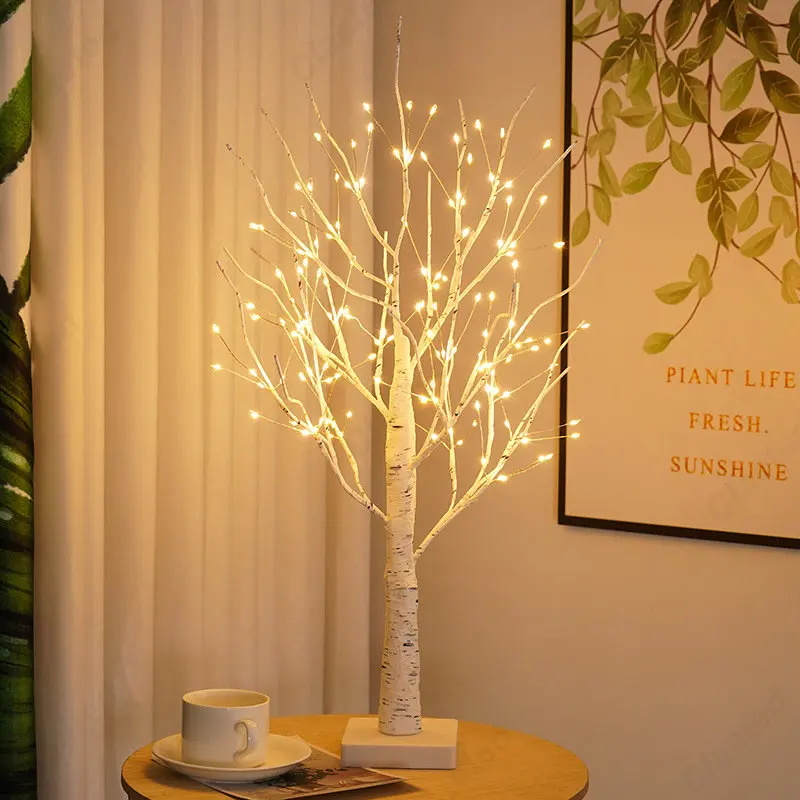 Veilleuse LED Branche Lumineuse, Boudéséquilibre, Convient pour la Maison, Chambre, ixde Mariage, Décoration de Noël, 24/144 LED