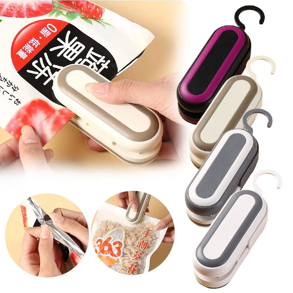 Mini Sealer Plastic Bag Sealing Machine Portable Food Package Bags Sealer Handheld Plastic Impluse Sealer For Kitchen Cling V5H2