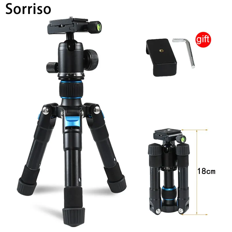 

Camera Desktop Macro Shooting Folding Portable Travel Pocket Tripod Stand Smartphone Mount For Universal Dslr