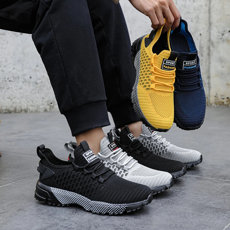 

2025 Men's and Women Flat Mesh Casual Sports Shoes Lightweight and Breathable Walking Shoes Solid Color Comfortable Daily Shoes