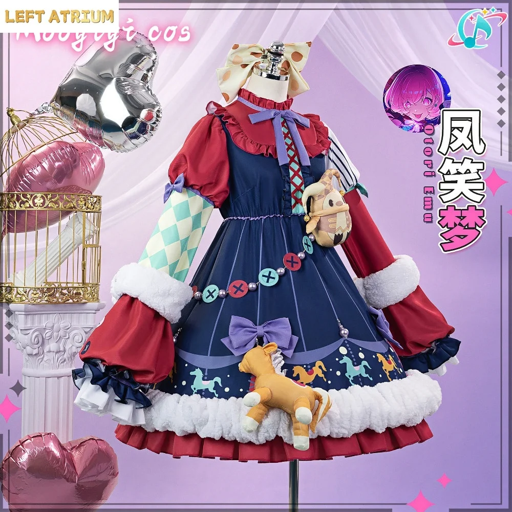 

Newly Otori Emu Cosplay costume Halloween Christmas Role PJSK Cute Dress Women Dress S-XXL Newly Red Dress Cure