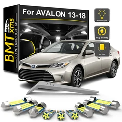 BMTxms 16Pcs Indoor Bulb Car Accessories Canbus For Toyota Avalon 2013 2014 2015 2016 2017 2018 LED Interior License Plate Light