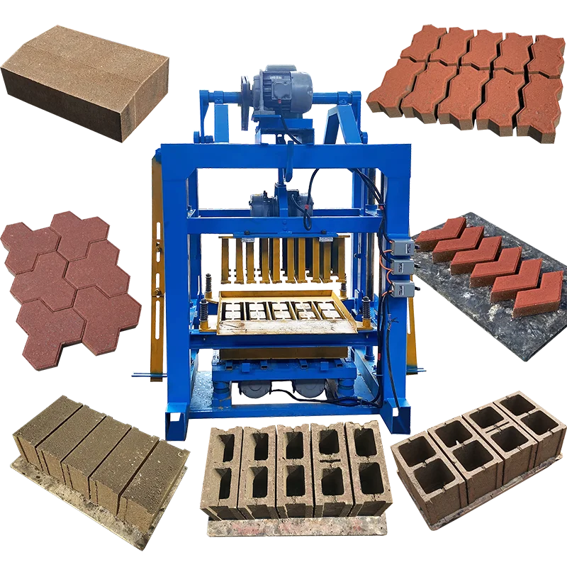 Small Brick Making Machine Interlock Hollow Paving Cement Blocks Moulding Machinery for Sale Philippines