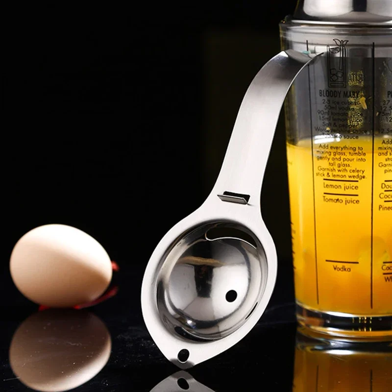 Egg Separator Egg Yolk Separator Divider Stainless Steel Egg White Yolk Filter Sieve Baking Cooking Tools Kitchen Accessories