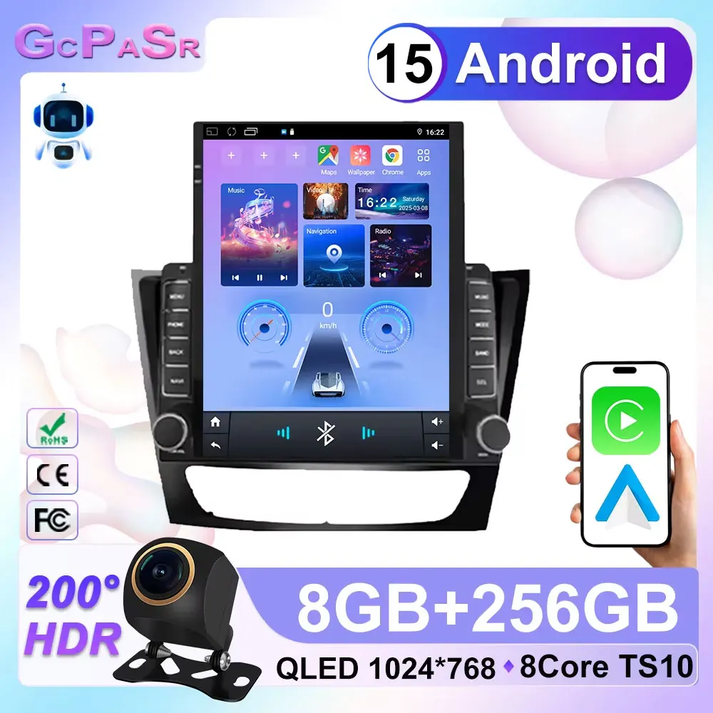 Car Radio For Mercedes Benz E-class W211 E200 E220 E300 E350 E240 E270 E280 CLS CLASS W219 Android Auto Carplay WIFI No 2din DVD
