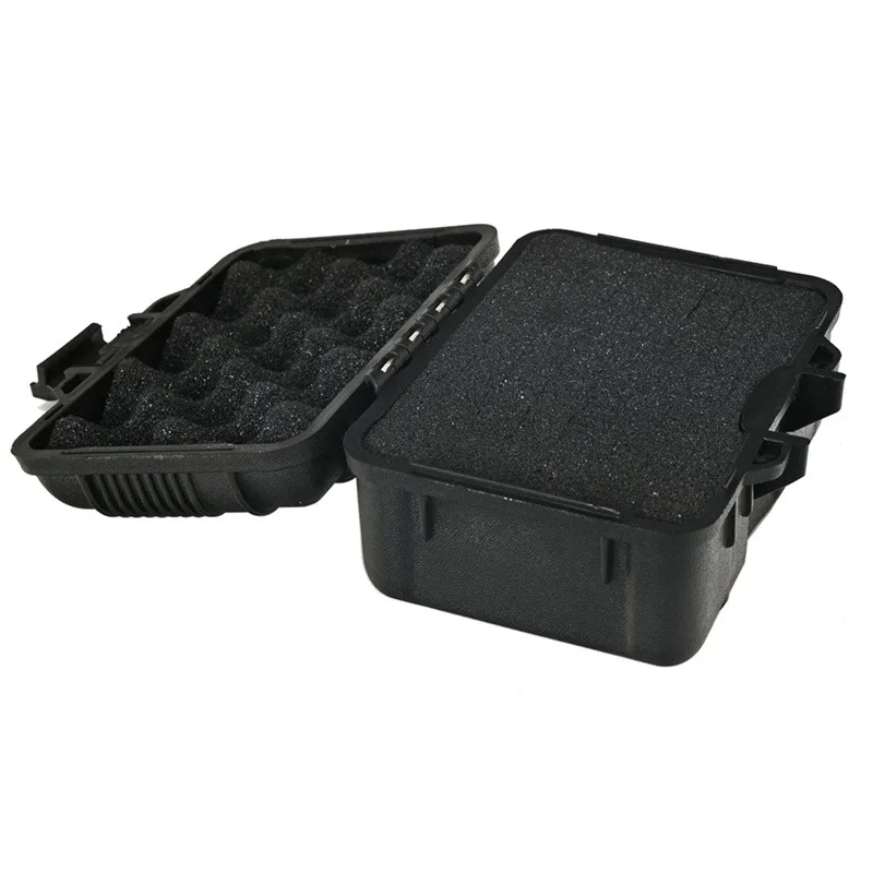 Portable Plastic Tooling Box Sealed Equipment Shockproof Instrument Case Small Collectible Storage Safety Organizer Case Outdoor