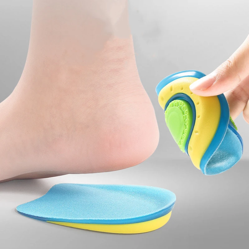 Plantillas de silicona para tacones, almohadillas absorbentes de golpes para zapatos, protectores de talón para fascitis Plantar, cojín de Gel autoadhesivo para aliviar el dolor en el pie